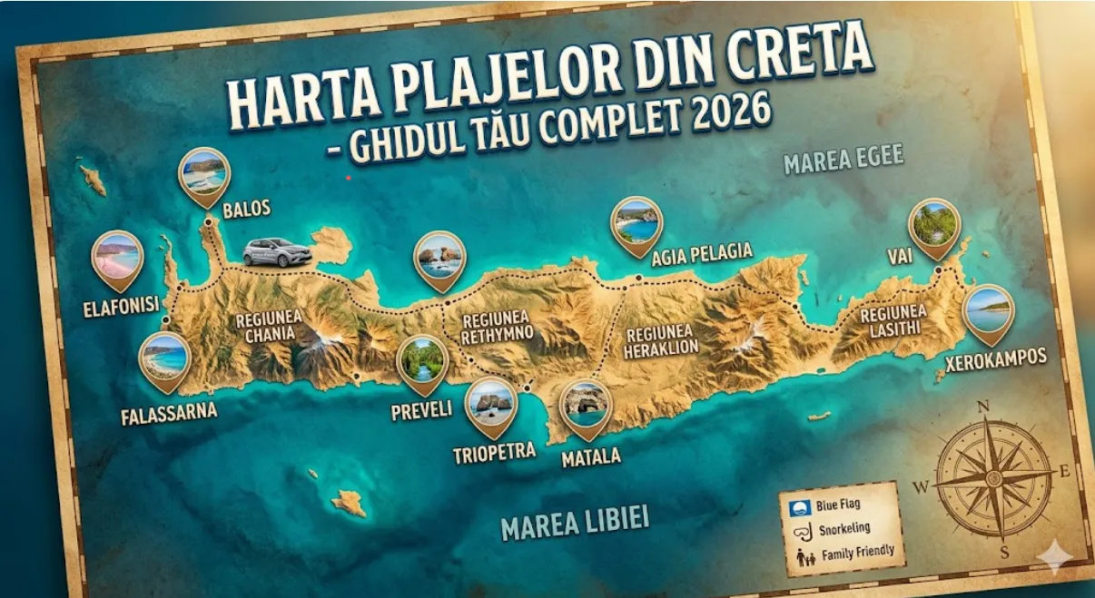 Harta Plajelor din Creta