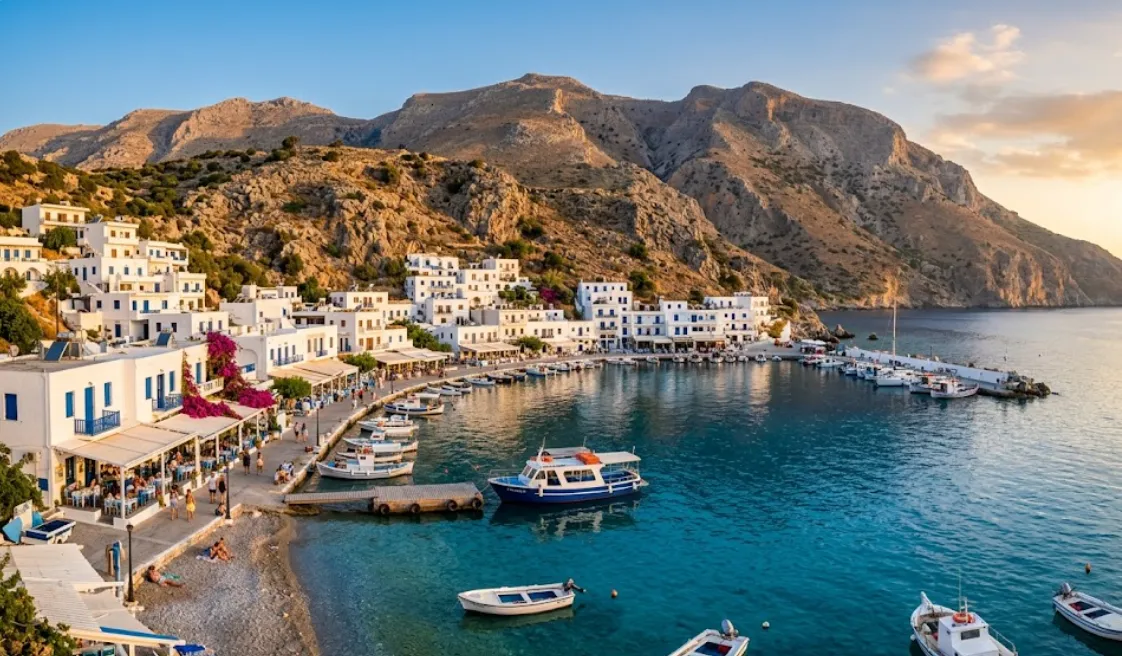 Loutro, Satul unde timpul vine doar cu barca