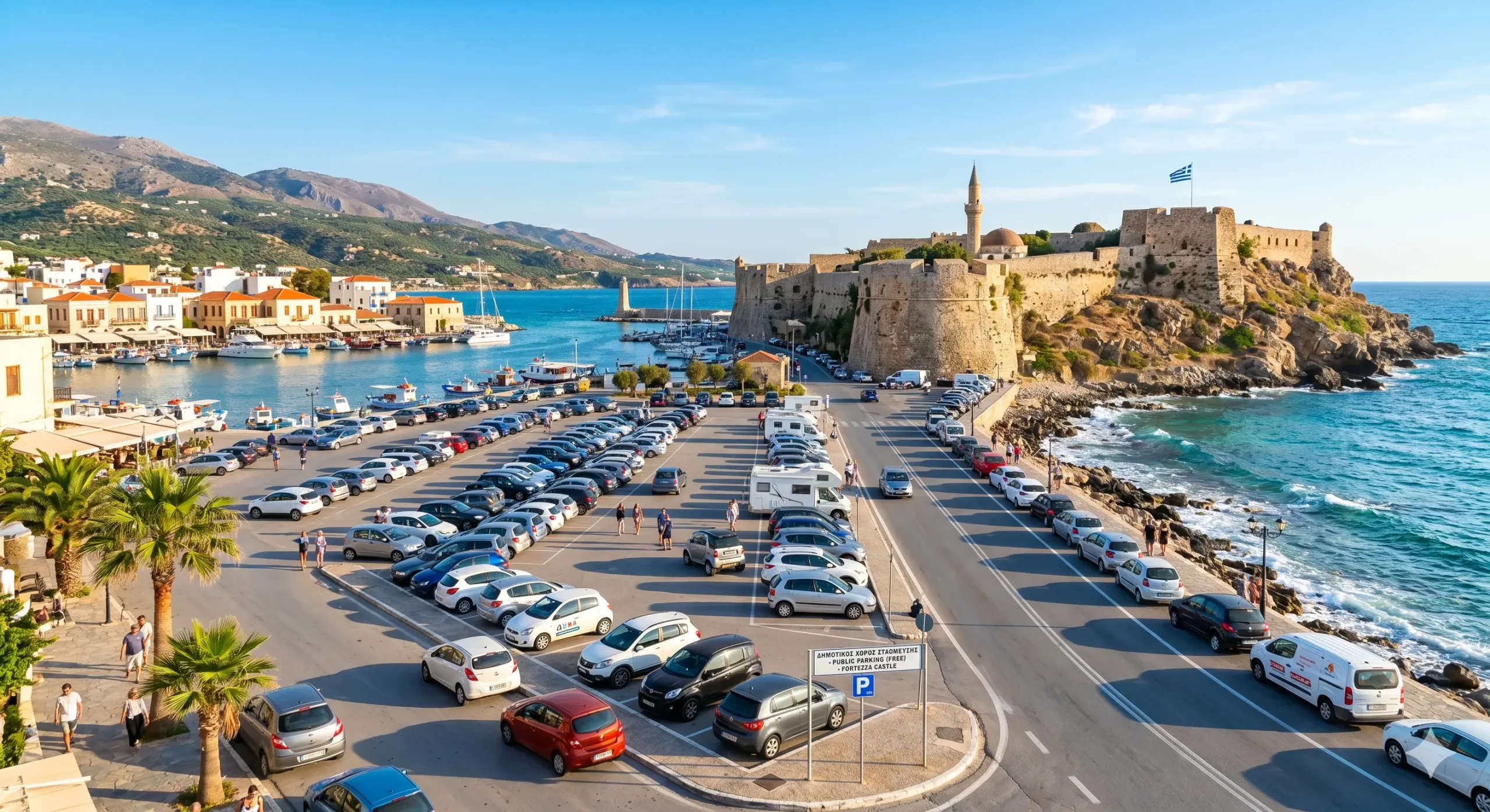 Harta cu parcari în Creta