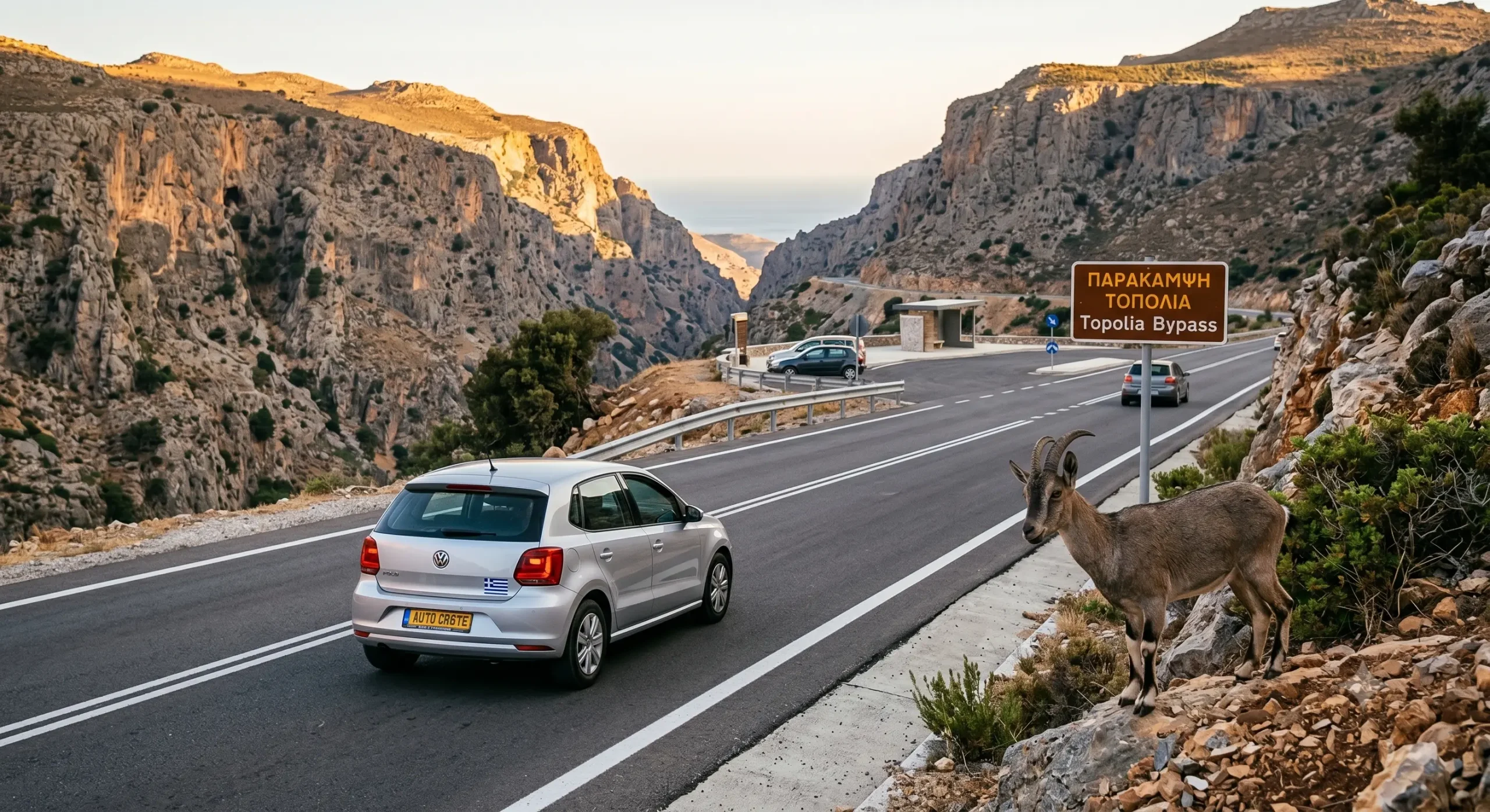 drumul spre elafonisi prin cheile topolia - traseu auto Creta
