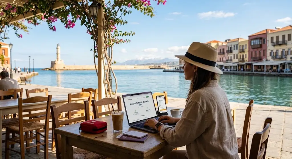 Asigurare de Călătorie în Creta și pentru Grecia online într-un minut.