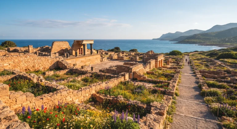 Imagine cu palatul din Malia, Creta