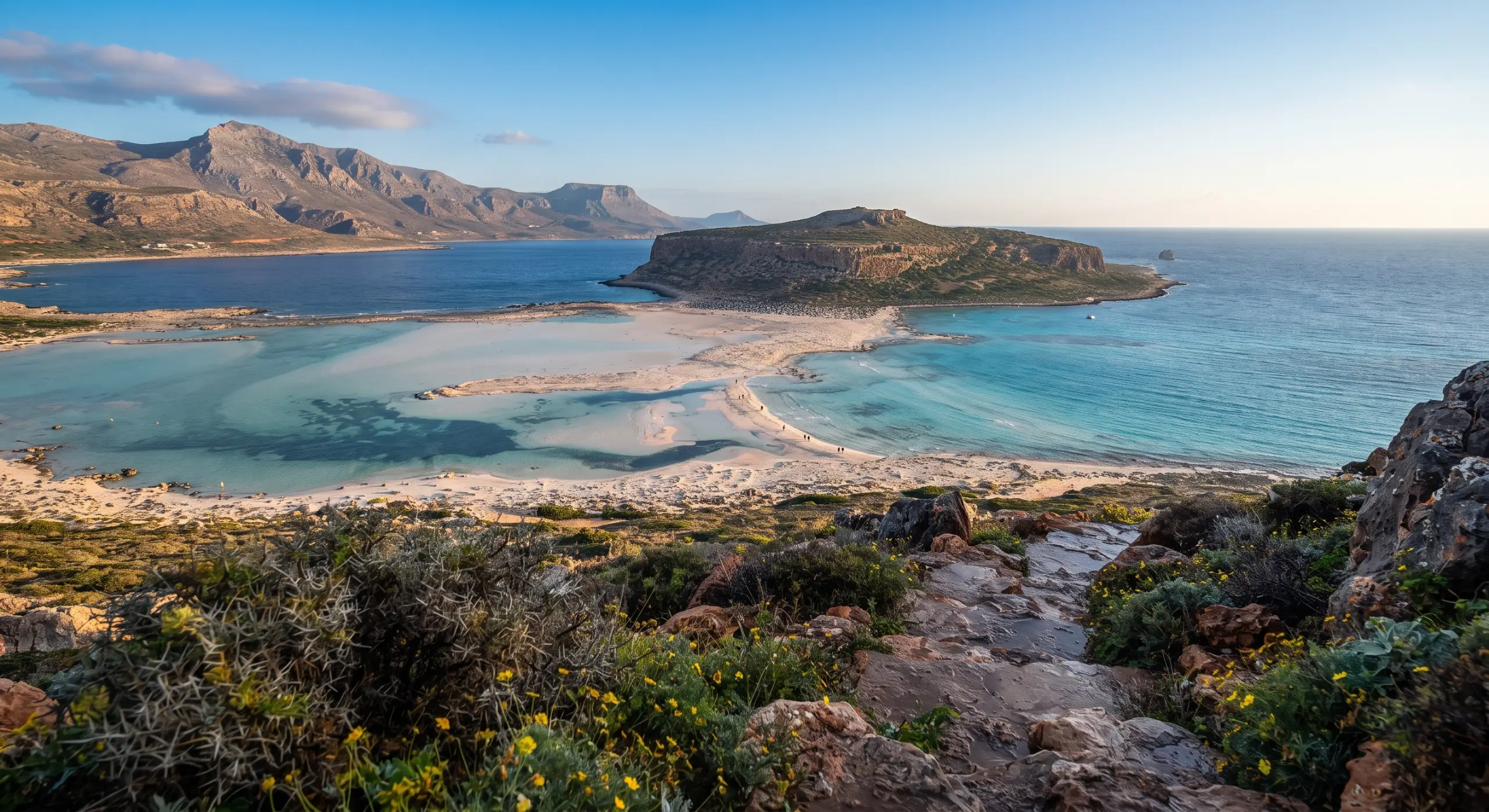 Imagine cu laguna Balos - Unde mă cazez aproape de Balos